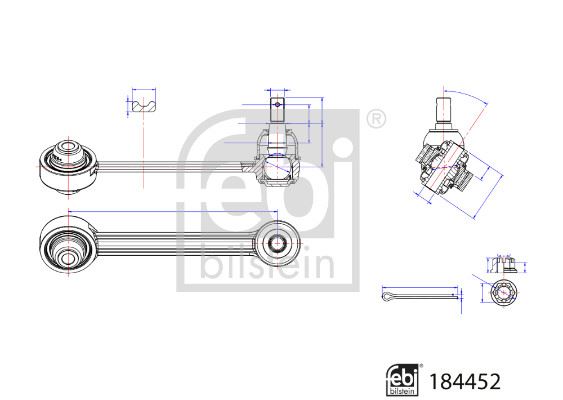 FEBI BILSTEIN 184452 Süspansiyon Sistemi Bugi Kolu - KIA CARNIVAL / GRAND CARNIVAL III (VQ) uyumlu