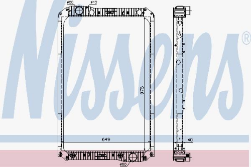 NISSENS 62571A Soğutma Sistemi Su Soğutucu & Parçaları - MERCEDES-BENZ AXOR 2 uyumlu