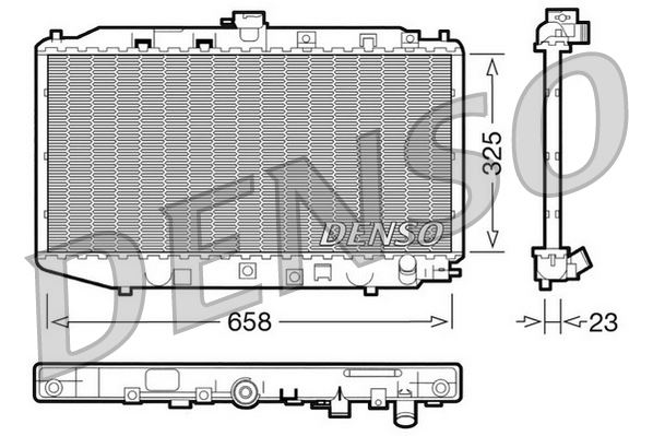 DENSO DRM40002 Soğutma Sistemi Su Soğutucu & Parçaları - HONDA CIVIC IV Hatchback (EC, ED, EE, EF) uyumlu