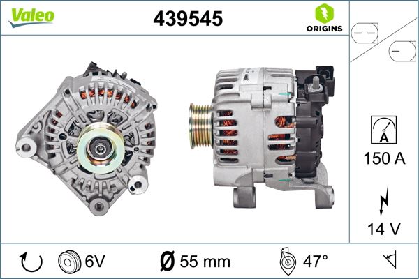 VALEO 439545 Elektrik Sistemi Alternatör - ALPINA D3 (E90) uyumlu