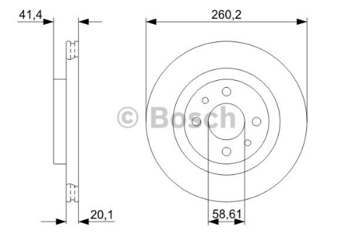 BOSCH 0 986 479 346 Fren Sistemleri Fren Diski - LADA PRIORA Station wagon (2171) uyumlu