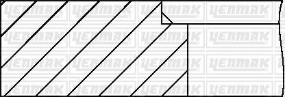 YENMAK 91-09630-000 Motor Piston Seti - MERCEDES-BENZ /8 (W115) uyumlu