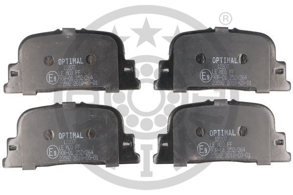 OPTIMAL BP-12207 Fren Sistemleri Fren Balatası - TOYOTA CAMRY (_V2_) uyumlu
