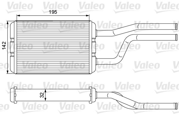 VALEO 811545 İklimlendirme Sistemi İç Mekan Isı Değiştirici - TOYOTA HIACE IV Minibüs/Otobüs (__H1_, __H2_) uyumlu