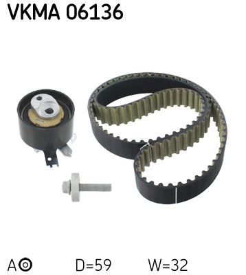 SKF VKMA 06136 Motor Triger Seti - DACIA DUSTER (HS_) uyumlu