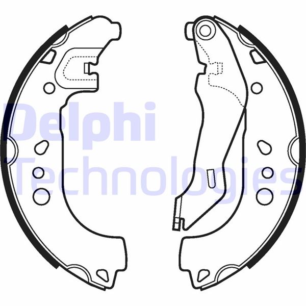 DELPHI LS2107 Fren Sistemleri Fren Pabucu - SKODA ROOMSTER (5J7) uyumlu