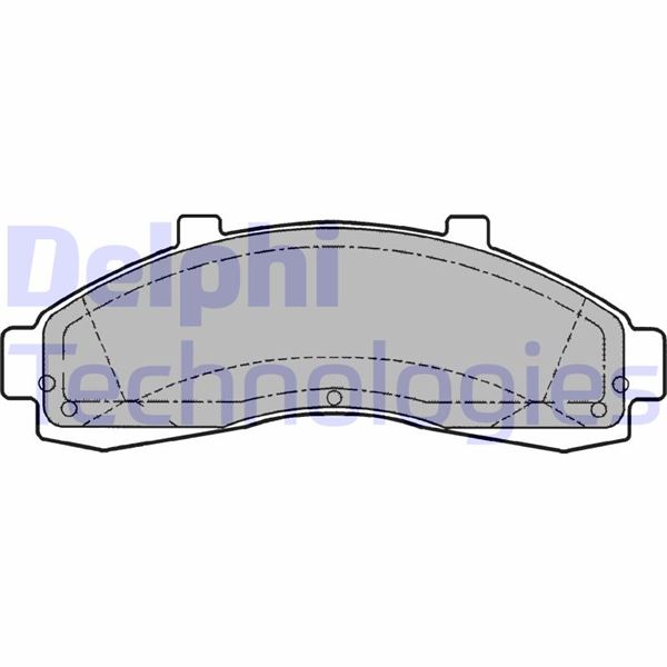DELPHI LP1625 Fren Sistemleri Fren Balatası - FORD USA EXPLORER (UN46) uyumlu