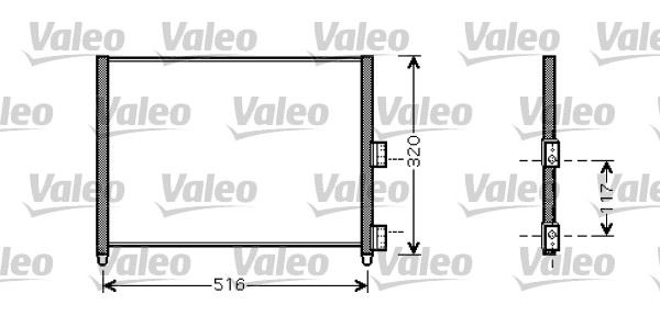 VALEO 818020 İklimlendirme Sistemi Klima Radyatörü - LANCIA MUSA (350_) uyumlu