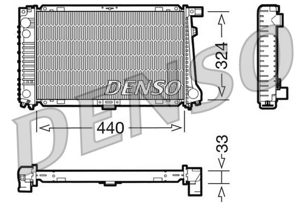 DENSO DRM05032 Soğutma Sistemi Su Soğutucu & Parçaları - BMW 3 (E30) uyumlu