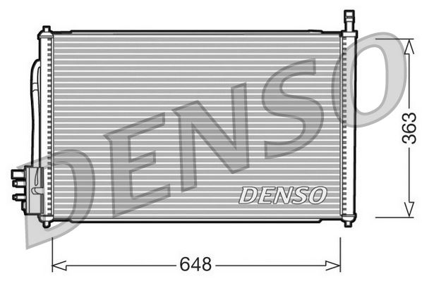 DENSO DCN10006 İklimlendirme Sistemi Klima Radyatörü - FORD FOCUS I (DAW, DBW) uyumlu