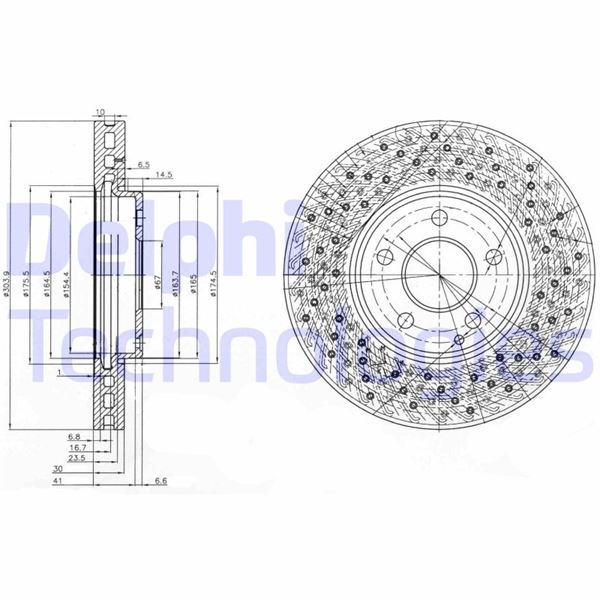 DELPHI BG3986 Fren Sistemleri Fren Diski - MERCEDES-BENZ S-SERISI (W220, V220) uyumlu