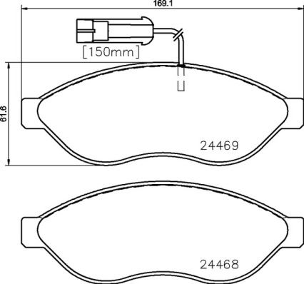 BREMBO P 23 144 Fren Sistemleri Fren Balatası - FIAT DUCATO Panelvan/Van (250_) uyumlu