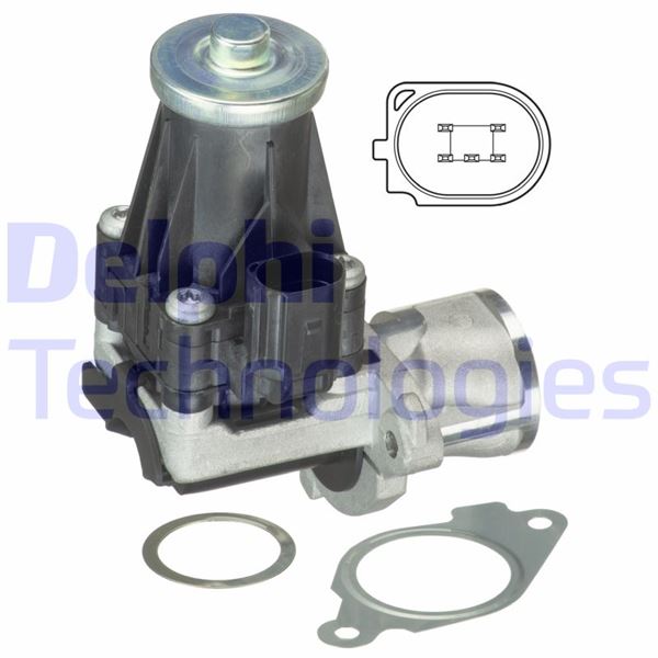 DELPHI EG10443-12B1 Motor EGR Parçaları - FIAT PANDA (169_) uyumlu