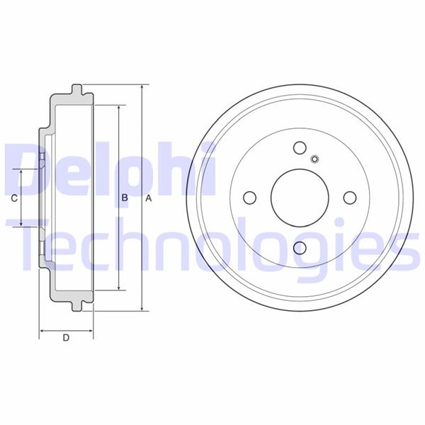 DELPHI BF591 Fren Sistemleri Fren Kampanası - FORD KA+ III (UK, FK) uyumlu