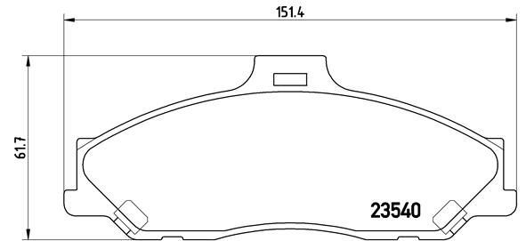 VALEO 670784 Fren Sistemleri Fren Balatası - FORD RANGER (ER, EQ, R_) uyumlu