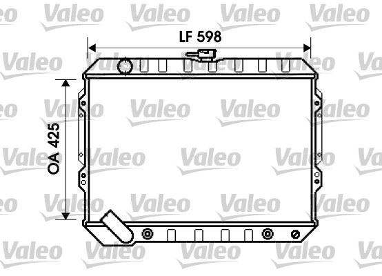VALEO 734809 Soğutma Sistemi Su Soğutucu & Parçaları - MITSUBISHI PAJERO II Canvas Top (V2_C, V4_C) uyumlu