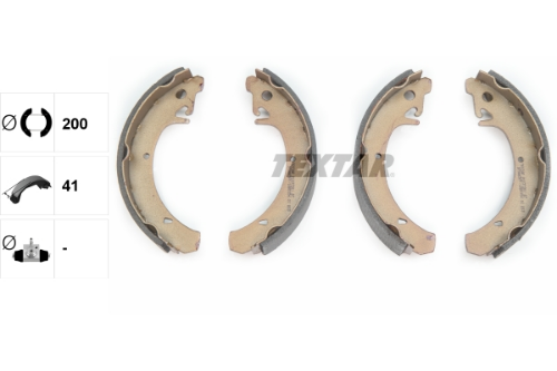 TEXTAR 91037201 Fren Sistemleri Fren Pabucu - LADA SAMARA (2108, 2109, 2113, 2114) uyumlu
