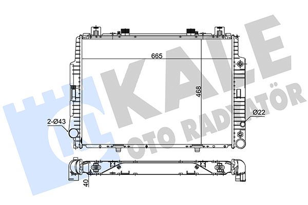KALE OTO RADYATÖR 351300 Soğutma Sistemi Su Soğutucu & Parçaları - MERCEDES-BENZ S-SERISI (W140) uyumlu