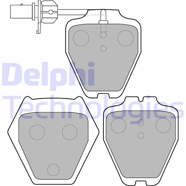DELPHI LP1703 Fren Sistemleri Fren Balatası - AUDI A4 B5 (8D2) uyumlu