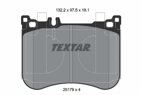 TEXTAR 2517901 Fren Sistemleri Fren Balatası - MERCEDES-BENZ SL (R231) uyumlu