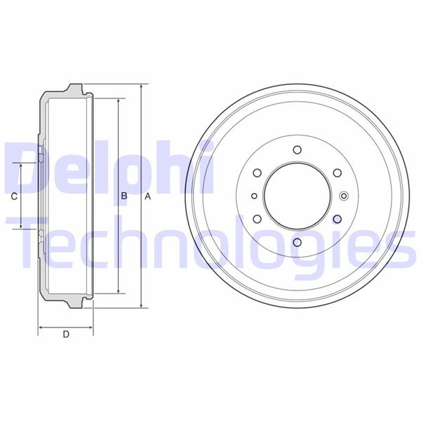 DELPHI BF573 Fren Sistemleri Fren Kampanası - ISUZU D-MAX II (TFR, TFS) uyumlu