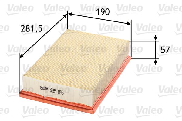VALEO 585186 Motor Hava Filtresi - VOLVO S40 II (544) uyumlu