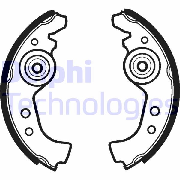 DELPHI LS1290 Fren Sistemleri Fren Pabucu - FIAT 127 (127_) uyumlu