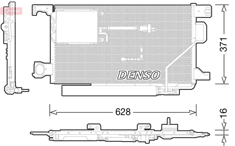 DENSO DCN17024 İklimlendirme Sistemi Klima Radyatörü - MERCEDES-BENZ C-SERISI T-Model (S203) uyumlu