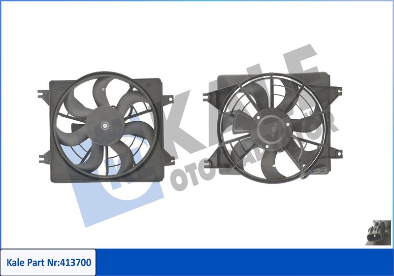 KALE OTO RADYATÖR 413700 Soğutma Sistemi Fan - HYUNDAI ACCENT I (X-3) uyumlu