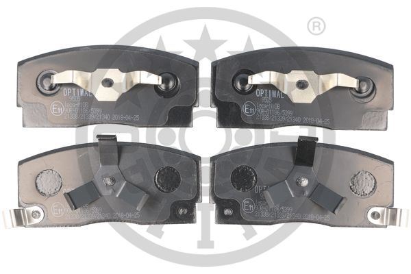 OPTIMAL BP-09505 Fren Sistemleri Fren Balatası - DAIHATSU CHARADE III (G100, G101, G102) uyumlu