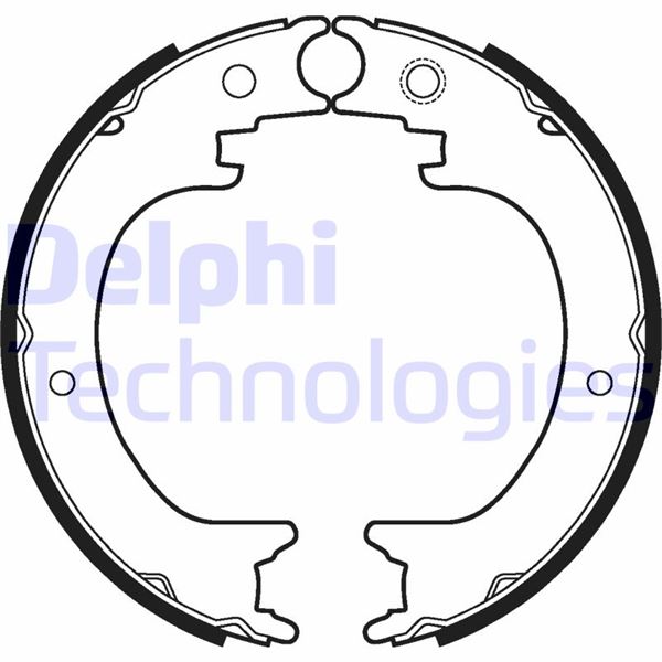 DELPHI LS2121 Fren Sistemleri Fren Pabucu - LEXUS RX (_L1_) uyumlu