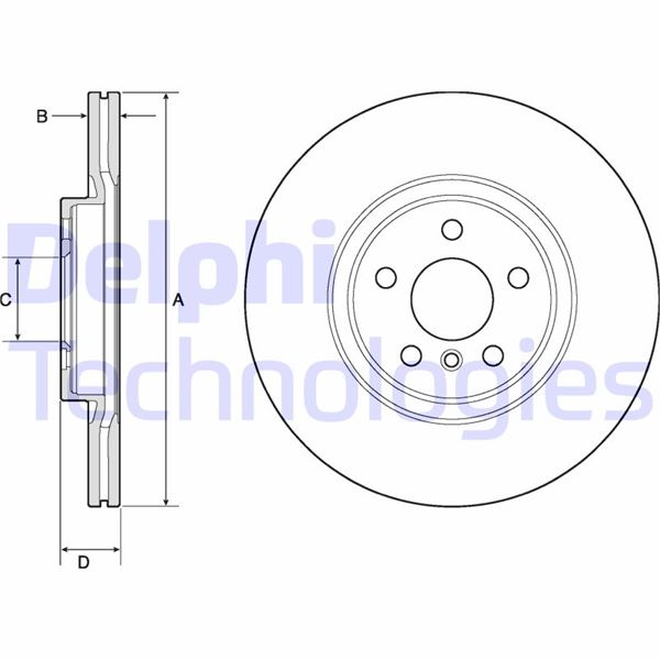 DELPHI BG4780C Fren Sistemleri Fren Diski - BMW 2 Active Tourer (F45) uyumlu