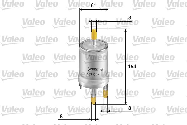 VALEO 587030 Yakıt Sistemi Yakıt Filtresi - VW PASSAT B7 (362) uyumlu