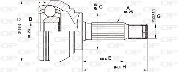 Aks Kafası - OPTIMAL - CW-2966 Ürün Görseli