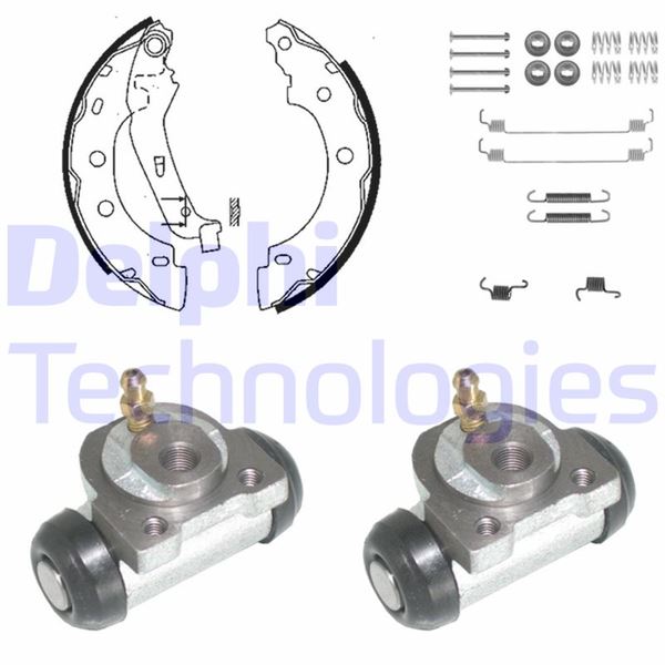DELPHI KP931 Fren Sistemleri Fren Pabucu - RENAULT KANGOO Express (FC0/1_) uyumlu