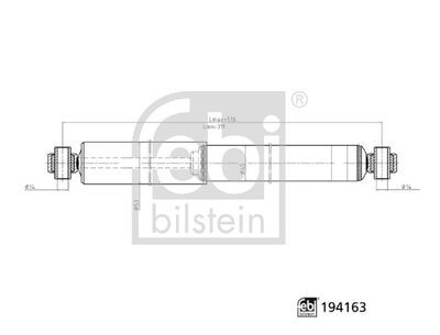 FEBI BILSTEIN 194163 Süspansiyon Sistemi Amortisör - VW CRAFTER 30-50 Panelvan/Van (2E_) uyumlu