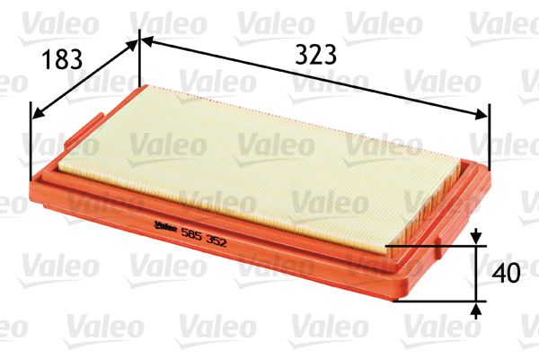 VALEO 585352 Motor Hava Filtresi - BMW 3 (E21) uyumlu