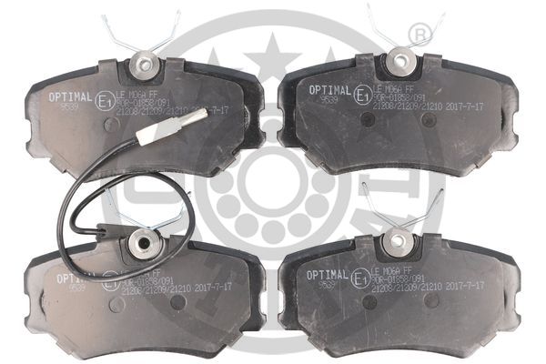 OPTIMAL BP-09539 Fren Sistemleri Fren Balatası - PEUGEOT 405 I (15B) uyumlu