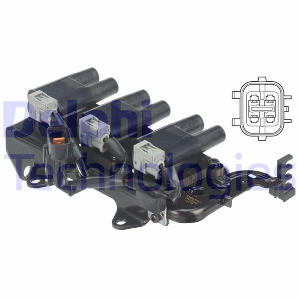 DELPHI GN10462-12B1 Ateşleme Sistemi Ateşleme Bobini - HYUNDAI TUCSON (JM) uyumlu