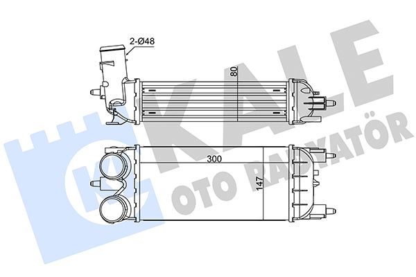 KALE OTO RADYATÖR 352290 Motor Turbo Radyatörü - PEUGEOT 508 I (8D_) uyumlu