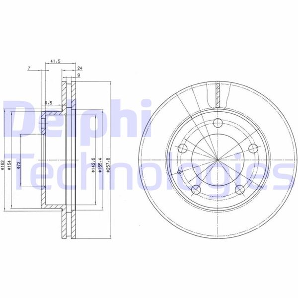 DELPHI BG2779 Fren Sistemleri Fren Diski - MAZDA MX-6 (GE) uyumlu