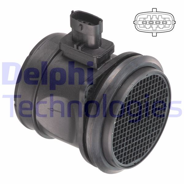 DELPHI AF10726-12B1 Motor Hava Kütle Ölçer (MAF Sensörü) - VOLVO V60 I (155) uyumlu