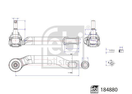 FEBI BILSTEIN 184880 Direksiyon Sistemi Mafsal - NISSAN NOTE (E12) uyumlu