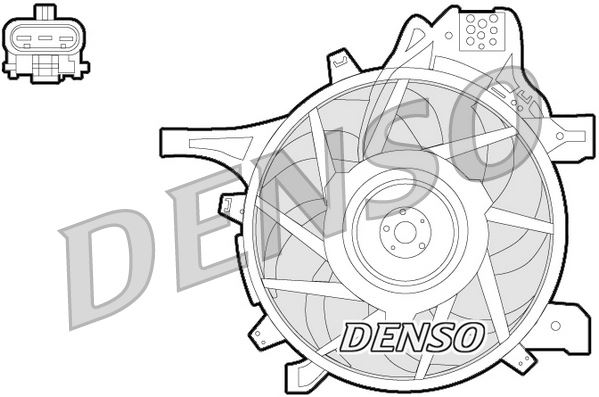 DENSO DER20012 Soğutma Sistemi Fan - OPEL CORSA C (X01) uyumlu