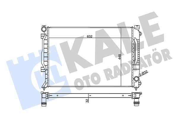 KALE OTO RADYATÖR 355530 Soğutma Sistemi Su Soğutucu & Parçaları - AUDI A6 C5 (4B2, 4B4) uyumlu