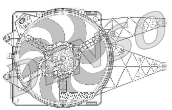 DENSO DER09094 Soğutma Sistemi Fan - FIAT PUNTO EVO (199_) uyumlu