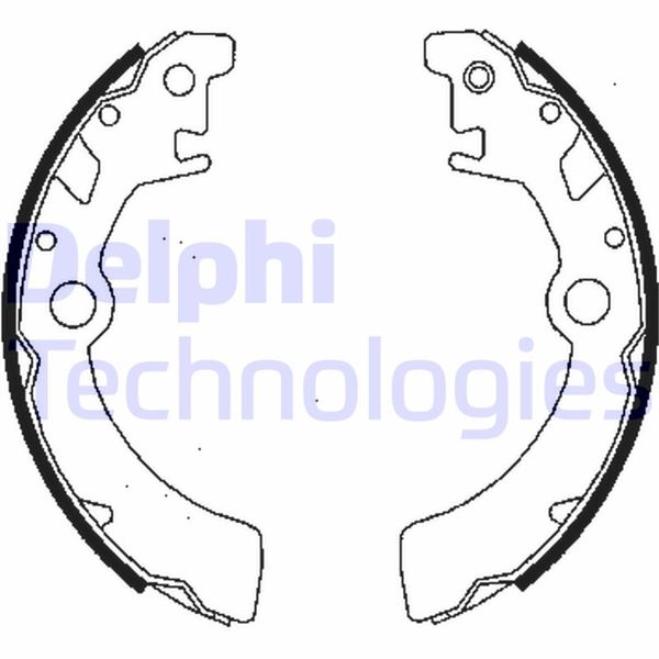 DELPHI LS1846 Fren Sistemleri Fren Pabucu - SUZUKI WAGON R+ Hatchback (EM) uyumlu