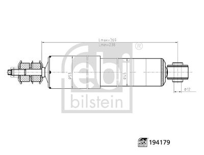 FEBI BILSTEIN 194179 Süspansiyon Sistemi Amortisör - TOYOTA HIACE IV Minibüs/Otobüs (_H1_) uyumlu