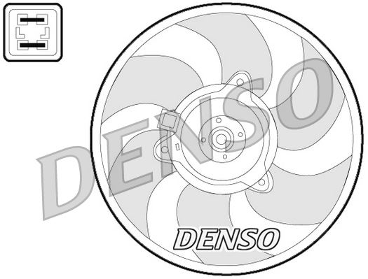 DENSO DER07008 Soğutma Sistemi Fan - CITROËN AX (ZA-_) uyumlu