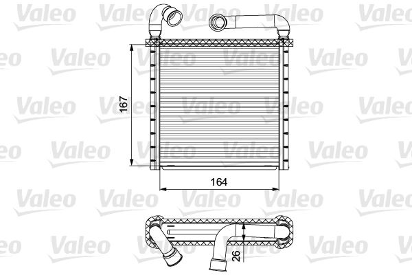 VALEO 811506 İklimlendirme Sistemi İç Mekan Isı Değiştirici - VW GOLF VII Variant (BA5, BV5) uyumlu